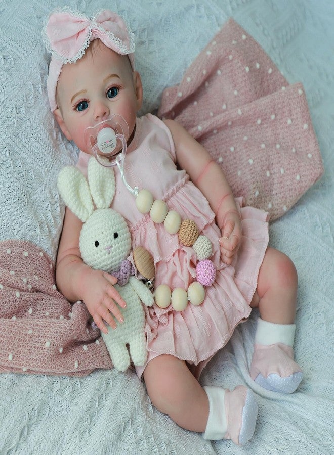 KSBD Realistic Reborn Dolls Girl - 18 Inch Lifelike Newborn Eyes Open Doll Real Life with Soft Weighted Body, Advanced Painted Gift Set for Kids Age 3+… - Image 1